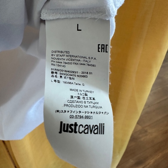 Just Cavalli Logo T-shirt - Picture 4 of 5